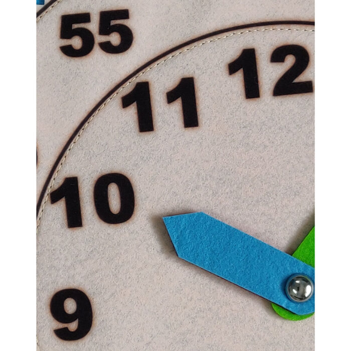 Tic Tock Clock| Wall clock for Kids| Teaching Clock| Toy Clock for Kids | Light Blue - Image 4
